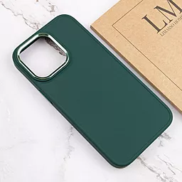 Чохол Epik TPU Bonbon Metal Style для Apple iPhone 13 Pro Max (6.7") Зелений / Pine green - мініатюра 4