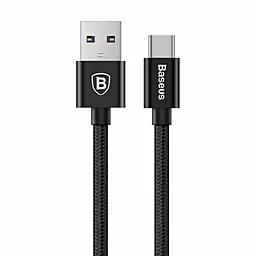Кабель USB Baseus Double Fast Charging 5A USB Type-C Cable Black (CATKC-01)
