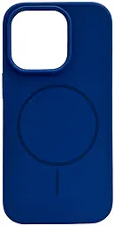 Чехол Silicone Case Full Fine Ring MagSafe для Apple iPhone 16 Pro Max Porcelain Blue - фото Чехол Silicone Case Full Fine Ring MagSafe для Apple iPhone 16 Pro Max Porcelain Blue