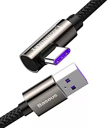 Кабель USB Baseus Legend Series Elbow Fast Charging 66w 6a USB Type-C cable black (CATCS-B01) - миниатюра 2