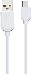 Кабель XO NB41 USB-A - Type-C 12w 2.4a 1м cable White - фото Кабель XO NB41 USB-A - Type-C 12w 2.4a 1м cable White