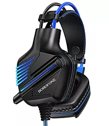 Наушники Borofone BO101 Racing Black/Blue