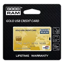 Флешка GooDRam 8GB Gold (PD8GH2GRCCPR9) Credit Card - мініатюра 2