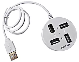 USB хаб EasyLife P-1703 4-in-1 white - фото USB хаб EasyLife P-1703 4-in-1 white