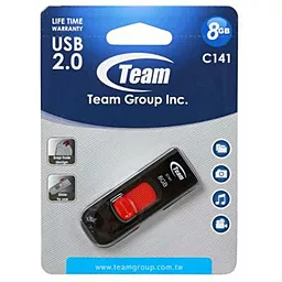 Флешка Team 8GB C141 USB 2.0 (TC1418GR01) Red - миниатюра 3