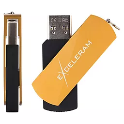 Флешка Exceleram 64GB P2 Series USB 2.0 (EXP2U2GOB64) Gold - мініатюра 3