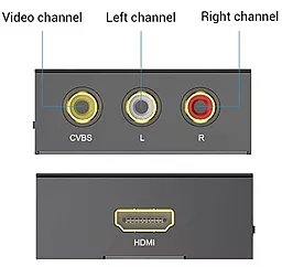 Відео конвертер Vention HDMI - RCA 1080 60hz black (AEEB0) - мініатюра 4