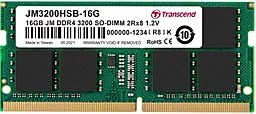 Оперативная память для ноутбука Transcend DDR4 16GB 3200 MHz (JM3200HSB-16G)