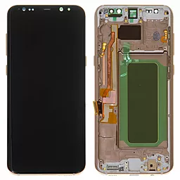 Дисплей Samsung Galaxy S8 Plus G955 с тачскрином и рамкой, (TFT), Gold