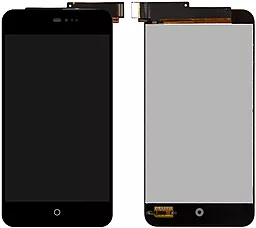 Дисплей Meizu MX2 (M040) с тачскрином, оригинал, Black