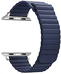 Ремінець ArmorStandart Leather Loop для для Apple Watch 42mm/44mm/45mm/49mm Blue (ARM45823)