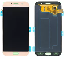 Дисплей Samsung Galaxy A7 A720 2017 з тачскріном, оригінал, Pink