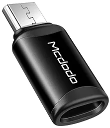 Адаптер-перехідник McDodo M-F micro USB -> USB Type-C Black (OT-7690) - фото Адаптер-перехідник McDodo M-F micro USB -> USB Type-C Black (OT-7690)