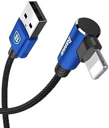 Кабель Baseus MVP Elbow USB-A - Lightning 12w 2.4a 1м cable Blue (CALMVP-03) - мініатюра 3 Кабель Baseus MVP Elbow USB-A - Lightning 12w 2.4a 1м cable Blue (CALMVP-03) - мініатюра 3