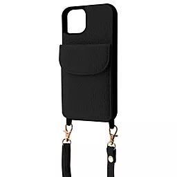 Чехол Wave Leather Pocket Case для Apple iPhone 13 Black