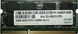 Оперативна пам'ять для ноутбука Apacer 4GB SO-DIMM DDR3 1600MHz (75.B83DF.G030B)