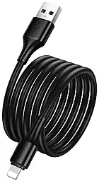 Кабель Hoco X120 USB-A - Lightning 12w 2.4a 1м cable Black - миниатюра 3 Кабель Hoco X120 USB-A - Lightning 12w 2.4a 1м cable Black - миниатюра 3