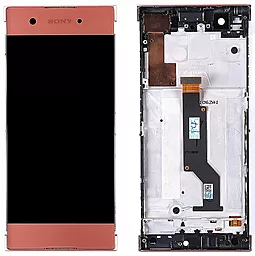 Дисплей Sony Xperia XA1 (G3112, G3116, G3121, G3123, G3125) з тачскріном і рамкою, оригінал, Pink