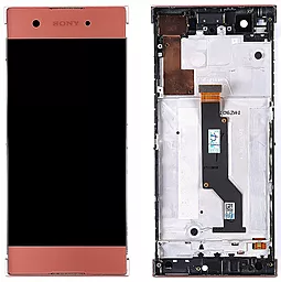 Дисплей Sony Xperia XA1 с тачскрином и рамкой, оригинал, Pink - фото Дисплей Sony Xperia XA1 с тачскрином и рамкой, оригинал, Pink