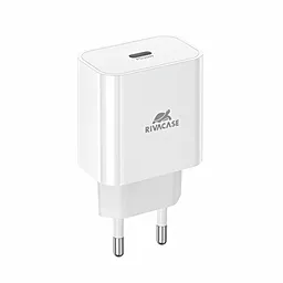 Сетевое зарядное устройство RivaCase 20w PD USB-C fast charger white (PS4101) - фото Сетевое зарядное устройство RivaCase 20w PD USB-C fast charger white (PS4101)