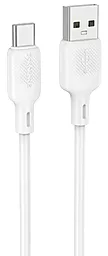 Кабель Borofone BX113 Silicone USB-A - Type-C 15w 3a 1м cable White - фото Кабель Borofone BX113 Silicone USB-A - Type-C 15w 3a 1м cable White