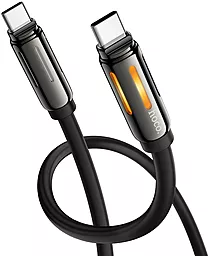 Кабель Hoco U136 USB Type-C - Type-C 60w 3a 1.2м PD cable Black - мініатюра 2 Кабель Hoco U136 USB Type-C - Type-C 60w 3a 1.2м PD cable Black - мініатюра 2