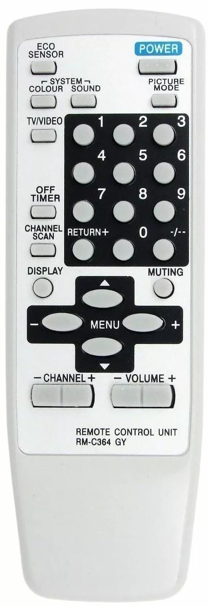 Пульт для телевизора JVC RM-C364GY - фото 1