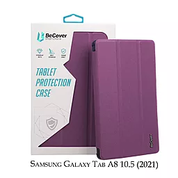 Чехол для планшета BeCover Smart Case для Samsung Galaxy Tab A8 10.5 (2021) Purple (707266) - фото Чехол для планшета BeCover Smart Case для Samsung Galaxy Tab A8 10.5 (2021) Purple (707266)