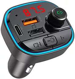 Автомобільний зарядний пристрій XO BCC11 18w PD 2xUSB-A/USB-C ports car charger black