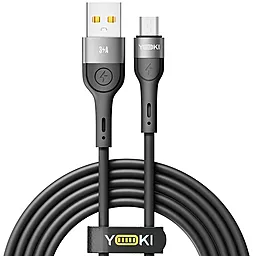 Кабель Yoki YK-EX11 EXTRA USB-A - micro USB 15w 3a 2м cable Black - фото Кабель Yoki YK-EX11 EXTRA USB-A - micro USB 15w 3a 2м cable Black