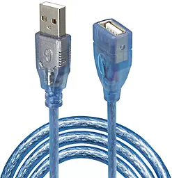 Шлейф (Кабель) EasyLife USB 2.0 AM/AF 3м з ферритовим фільтром синій (YT-AM / AF-3.0TBL) - фото Шлейф (Кабель) EasyLife USB 2.0 AM/AF 3м з ферритовим фільтром синій (YT-AM / AF-3.0TBL)