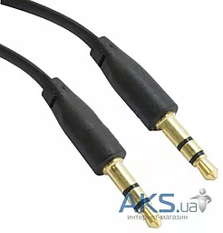 Аудіо кабель TCOM Flat AUX mini Jack 3.5mm M/M Cable 5 м black