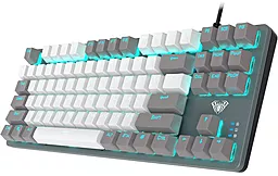 Клавиатура Aula Wind F3287 Mechanical Grey/White KRGD Blue USB EN/UA (6948391240954) - фото Клавиатура Aula Wind F3287 Mechanical Grey/White KRGD Blue USB EN/UA (6948391240954)