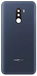 Задняя крышка корпуса Xiaomi Pocophone F1 со стеклом камеры Original Steel Blue - фото Задняя крышка корпуса Xiaomi Pocophone F1 со стеклом камеры Original Steel Blue