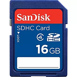 Карта памяти SanDisk SDHC 16GB Class 4 (SDSDB-016G-B35)
