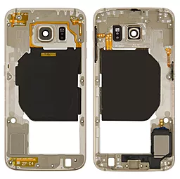 Рамка корпуса Samsung Galaxy S6 Duos G920 Gold
