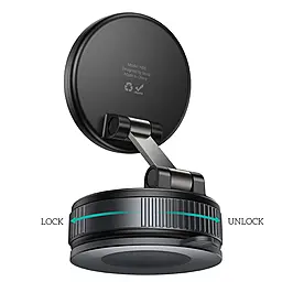 Держатель магнитный Hoco H86 Black - миниатюра 2