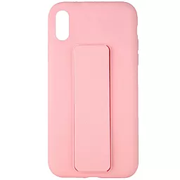 Чехол Epik Silicone Case Hand Holder Apple iPhone XS Max Pink