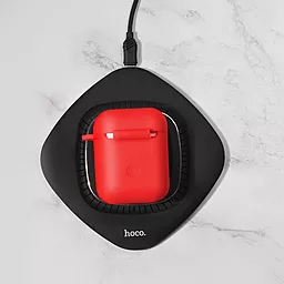 Силиконовый чехол для Apple AirPods HOCO CW22 Red - миниатюра 4