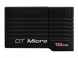 Флешка Kingston DataTraveler Micro 16 GB (DTMCK/16GB) Black - миниатюра 4