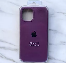 Чохол Silicone Case Full для Apple iPhone 14 Purple - мініатюра 4 Чохол Silicone Case Full для Apple iPhone 14 Purple - мініатюра 4