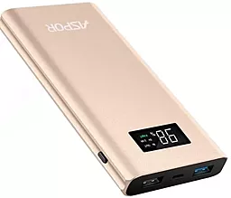 Повербанк Aspor Q388 10000mAh Gold - фото Повербанк Aspor Q388 10000mAh Gold