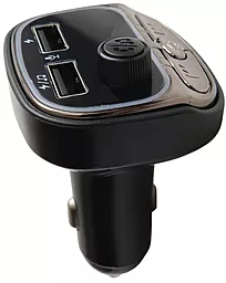 Автомобільний зарядний пристрій з FM трансмітером Allison ALS-A686 15w 2xUSB-A ports car charger black