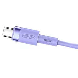 USB Кабель Joyroom Silicone S-1224N2 USB Type-C Cable 1.2м 2.4A Purple - мініатюра 3