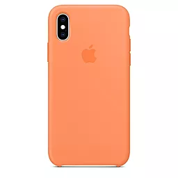 Чехол Apple Silicone Case PB для Apple iPhone X, iPhone XS  Papaya