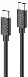 Кабель Amaya 77CC USB Type-C - Type-C 60w 3a 1м PD cable Black