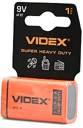 Батарейка Videx 6F22 (крона) 1шт - мініатюра 3 Батарейка Videx 6F22 (крона) 1шт - мініатюра 3