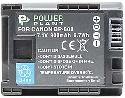 Аккумулятор для видеокамеры Canon BP-808 сhip (900 mAh) DV00DV1260 PowerPlant - миниатюра 2