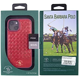 Чехол Santa Barbara Polo and Racquet Club для Apple iPhone 14 Plus Red - миниатюра 7