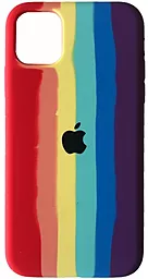 Чохол 1TOUCH Silicone Case Full для Apple iPhone 12, iPhone 12 Pro Rainbow 2